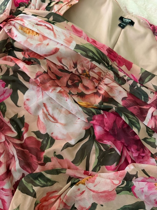 Express Blush Pink Lined Top - Soft Rose Tone - Picture 3 of 4